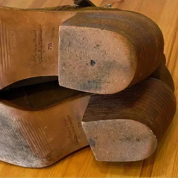 Madewell Leather Ankle Boots Brenner Brown Suede Classic - Picture 14 of 15
